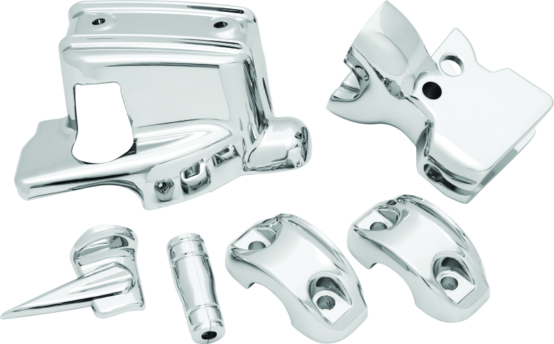 Kuryakyn 1740 Handlebar Control Dress Up Kit Chrome - User 1