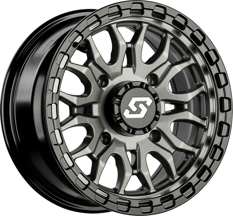 Sedona 570-9154 A-S28G-57037+10 IGNITION WHEEL 15X7 4/137 +10MM GUNMETAL/BLK