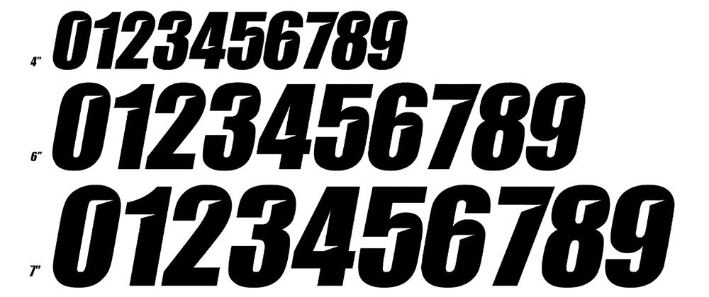 D-cor 862-310 45-31-0 #0 BLACK 7 SLASH SERIES 3/PK