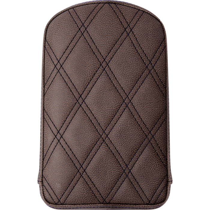 SADDLEMEN 0822-0329 041145 Sissy Bar Pad - Lattice Stitched - Brown