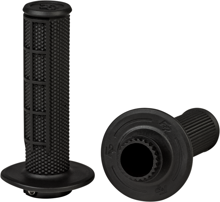 Fire Power 24-0201 24-0201 CONTROL MX LOCK-ON GRIPS BLACK - HALF WAFFLE