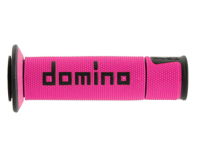 Domino Racing 58-2309 A45041C4043B7-0 A450 ROAD RACING GRIPS FUCHSIA/BLACK PAIR