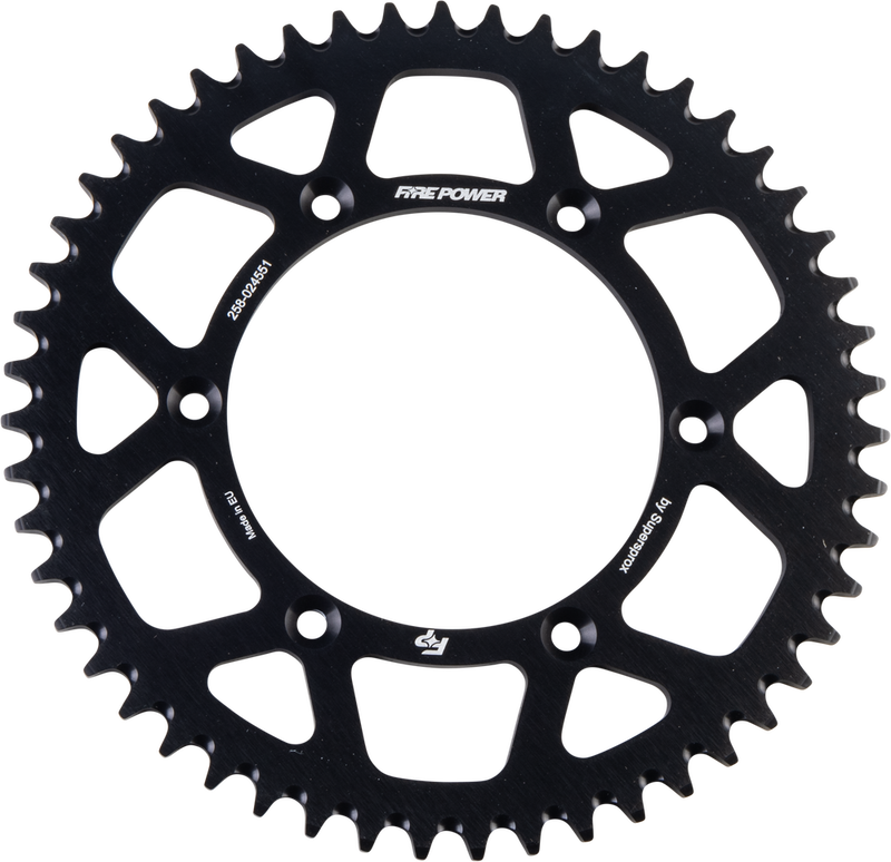 Fire Power 258-024551 FPA-245-51-BLK REAR SPROCKET ALUMINUM 51T BLK