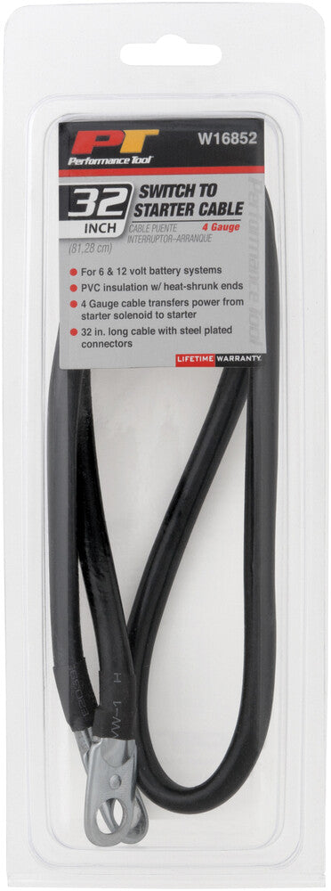 Performance Tool 117-1169 W16852 BATTERY CABLE 4 GAUGE 32"