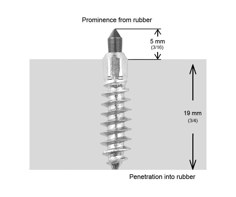 Igrip ST-241000R ST-241000R 24MM STANDARD SCREW STUDS QTY 1000