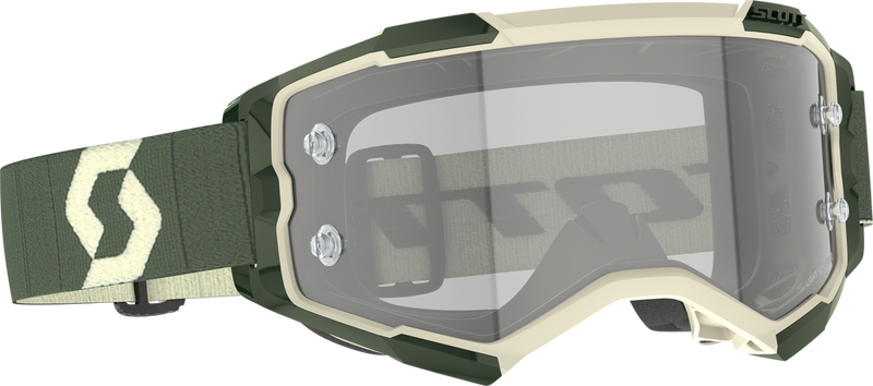 Scott 51-5634 272827-6312327 FURY LS GOGGLE KAKI GREEN LS GREY WORKS