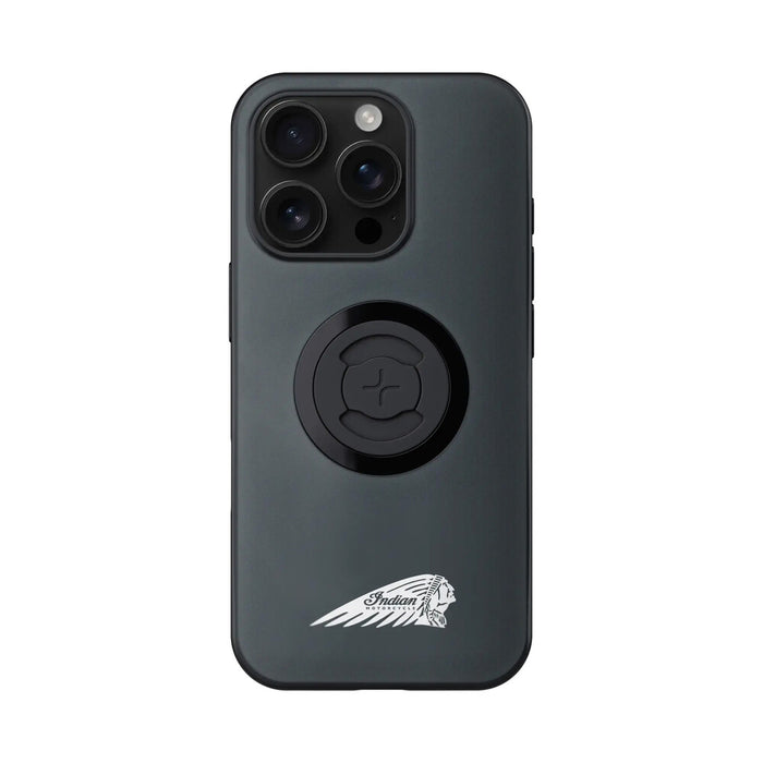 Sp Connect 194-50807 50807 INDIAN PHONE CASE W/HEADDRESS IPHONE 16 PRO GRAY W/LOGO