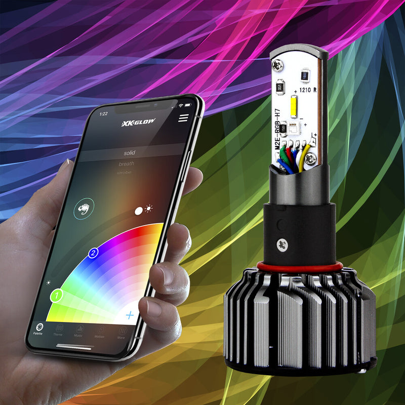 Xk Glow RGB H4 LED Bulb Kit - XK045004-H4-M