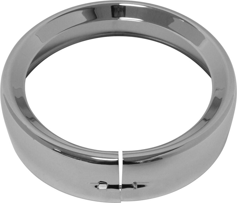 Harddrive Frenched Headlight Trim Ring Chrome 7 Clamp Style - 38-049 For Harley Motorcycles 1983-2020