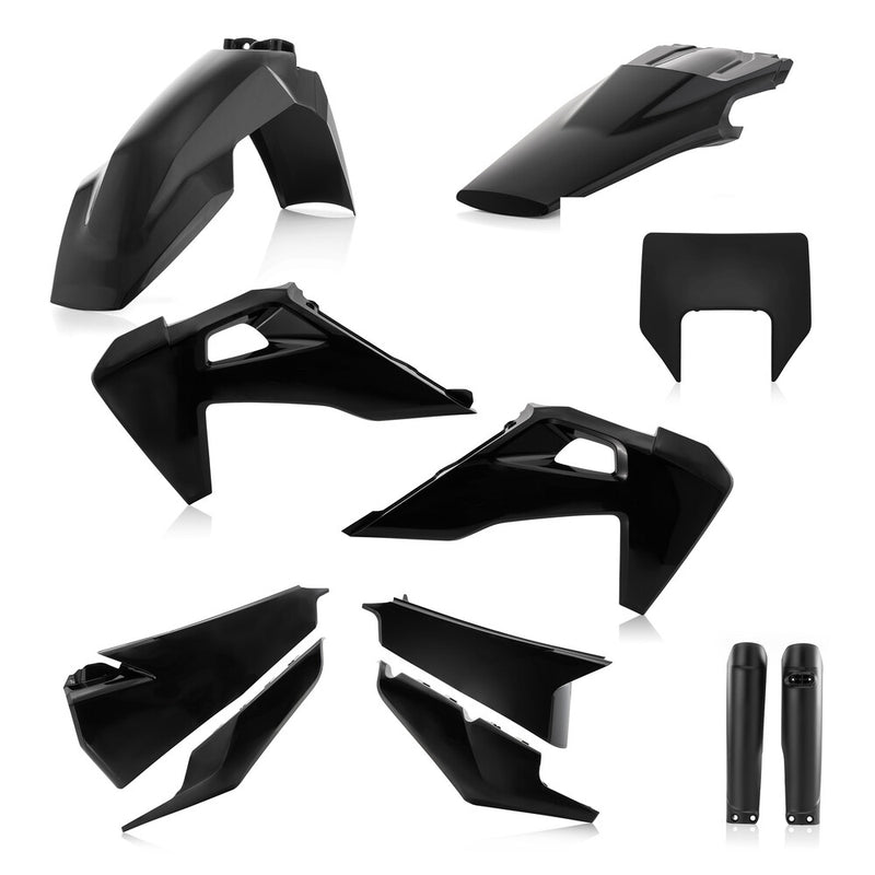 Acerbis Full Plastic Kit Black - 2791530001 Husqvarna Dirt Bikes 2020-2023