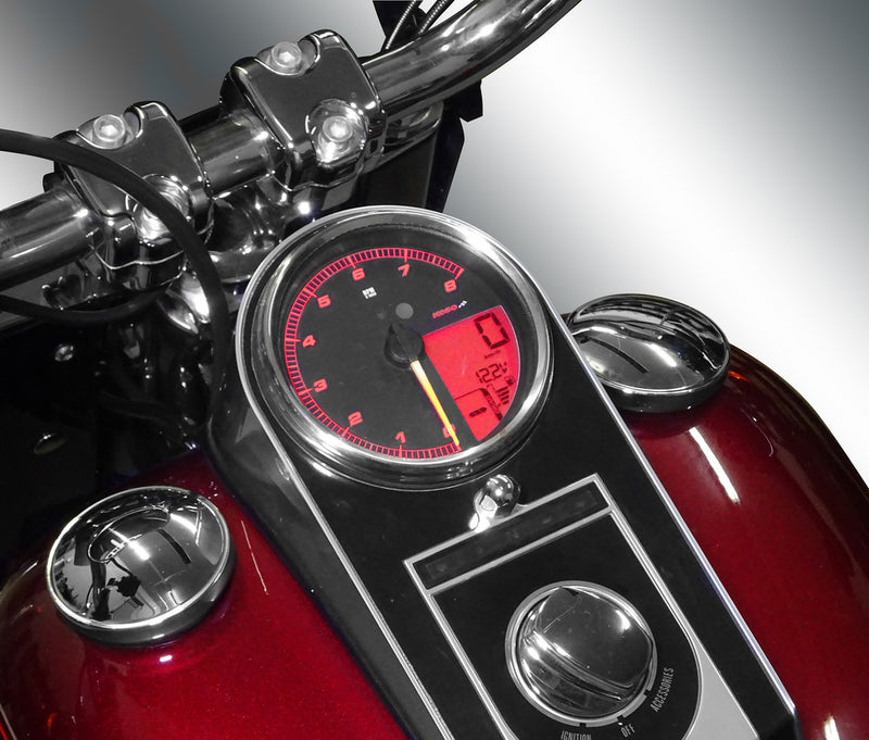 Koso North America Koso HD-05 4.5" Gauge Chrome Bezel, Pre Canbus - BA072100 For Harley Motorcycles 2004-2013
