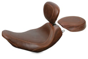 Mustang Motorcycle 76721 Mustang 97-07 Harley Rd King,06-07 Str Glide,00-05 Eagle Wide Tripper Solo Seat - Brown - Photo - Primary