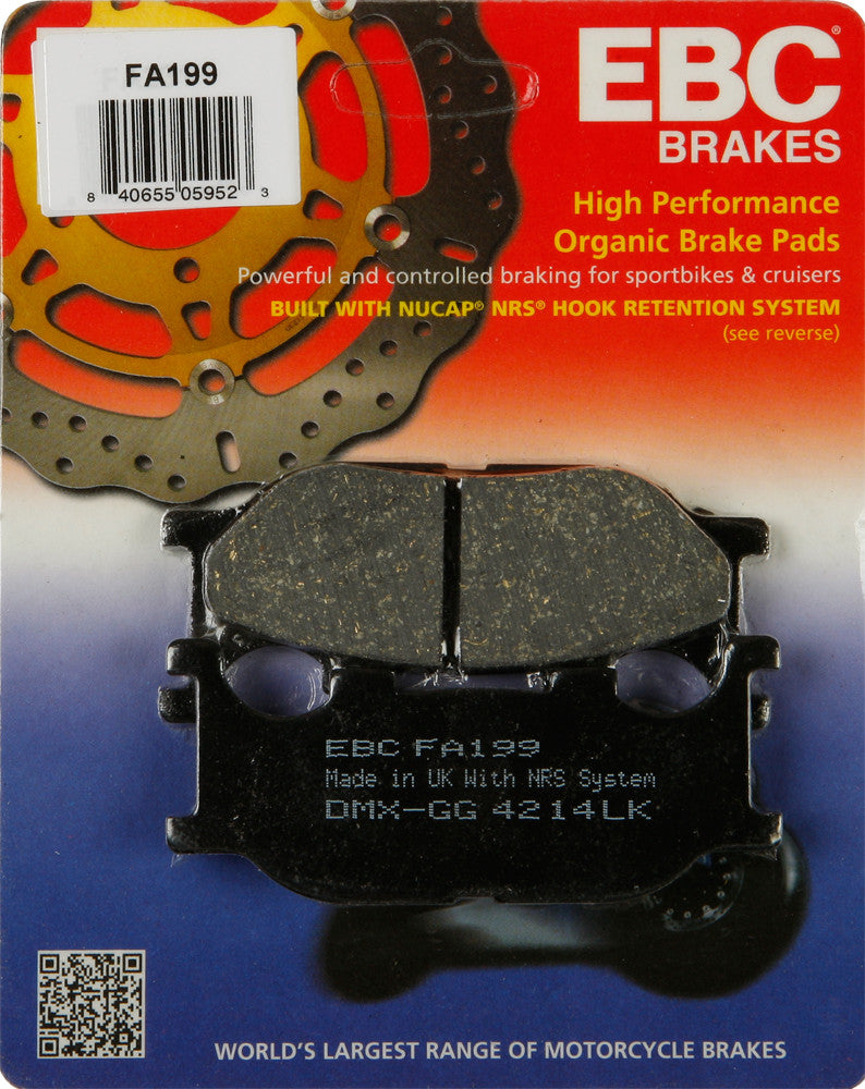 EBC Brake Pads - FA199 Yamaha Motorcycles 1995-2017