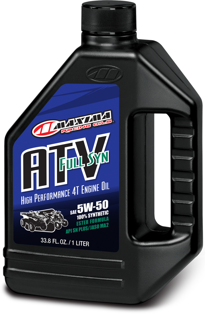 Maxima Racing Oil 78-98900 30-86901 ATV 4T FULL SYN ENGINE OIL 5W50 1LTR 12/CASE