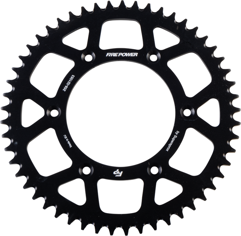 Fire Power 258-021053 FPA-210-53-BLK REAR SPROCKET ALUMINUM 53T BLK