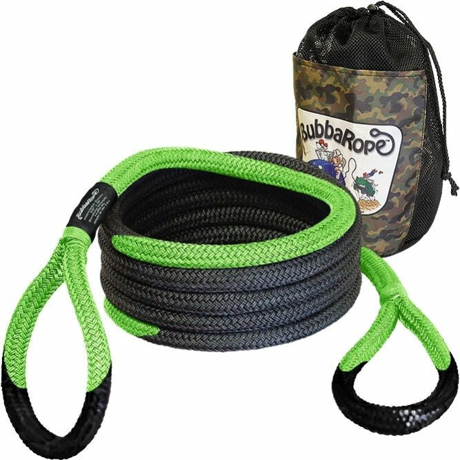 Bubba Ropes 740-6653GR 176653GR 5/8" X20' SIDEWINDER UTV RECOVERY ROPE GREEN EYES
