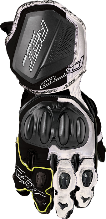 Rst 556-3715608 103715WHI-08 PRO SERIES GP D3O GLOVES BLACK/WHITE LEATHER SM