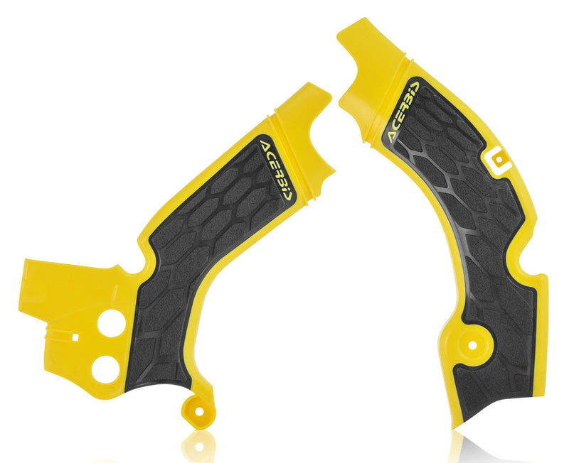 Acerbis X-Grip Frame Guard Yellow Black - 2630531017 Suzuki RMZ 450 2015-2018