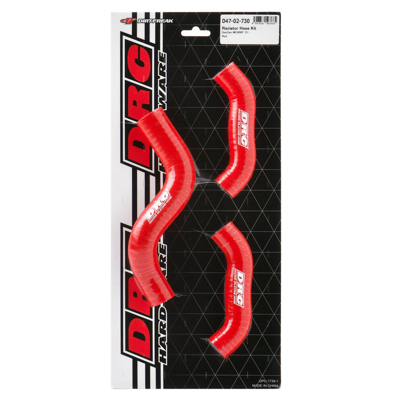 Drc 634-52730 D47-02-730 RADIATOR HOSE KIT GASGAS RED