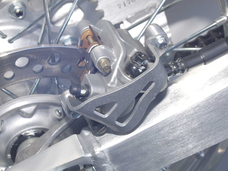 Works Alum Rear Caliper Guard YZ WR - 25-032 Yamaha Dirt Bikes 2003-2005