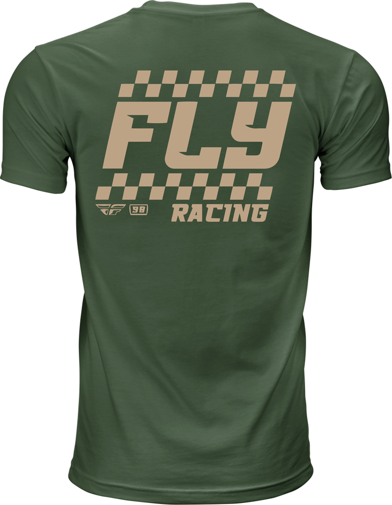 Fly Racing 354-0405M 354-0405M FLY STAPLE TEE GREEN MD