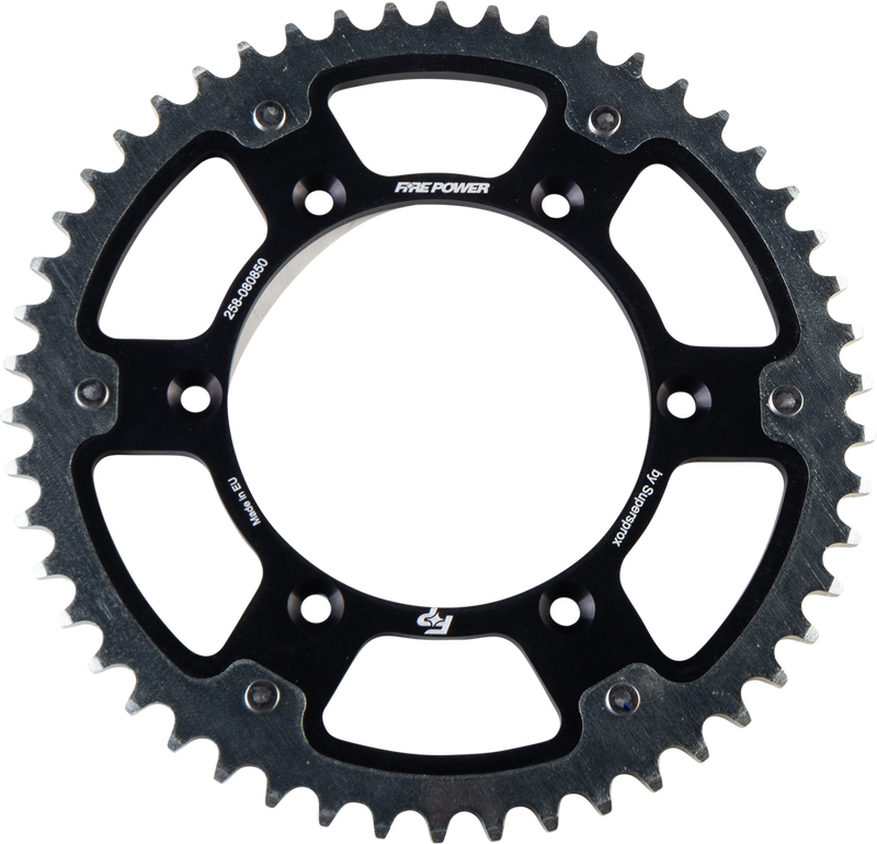 Fire Power Rear Sprocket Hybrid 50T Black SIL - FPH-808-50-BLK Kawasaki 400 / KLX400R 2003
