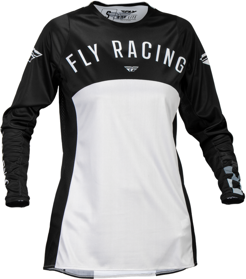 Fly Racing 377-620M 377-620M WOMEN'S LITE JERSEY BLACK/LIGHT GREY MD
