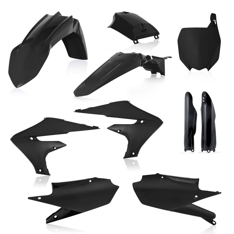 Acerbis Full Plastic Kit Black - 2736350001 Yamaha YZ 450 / YZ 250 2018-2023