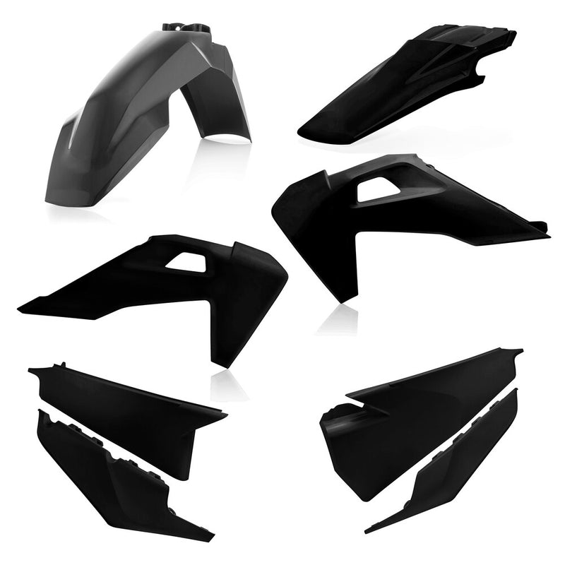 Acerbis Plastic Kit Black - 2726560001 Husqvarna Dirt Bikes 2019-2022