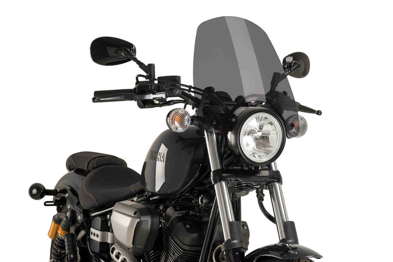 Puig Hi-Tech Parts Windscreen Naked NEW GEN Touring Dark Smoke - 9438F Yamaha Bolt / V-Star 950 2014-2020