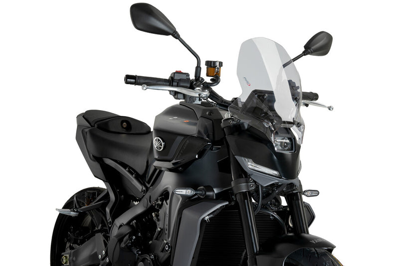 Puig Hi-tech Parts 561-22078 22078W WINDSCREEN NAKED NEW GEN TOURING CLEAR YAM