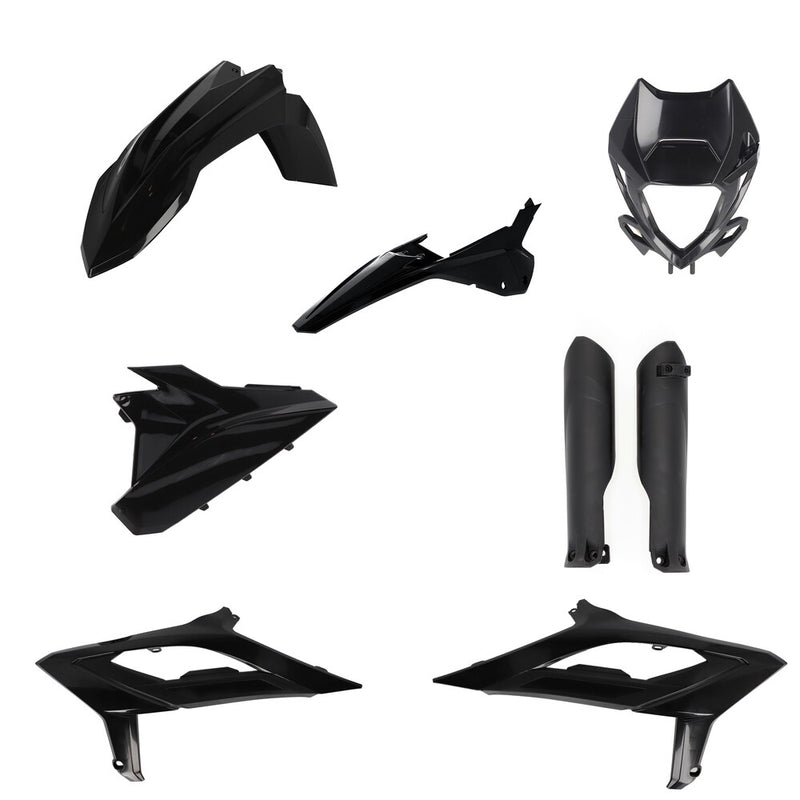 Acerbis Full Plastic Kit Beta Black - 2979470001 Beta Dirt Bikes 2023-2024