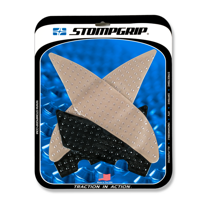 Stompgrip 655-1017 55-10-0145H TANK PAD KIT VOLCANO CLEAR/BLACK