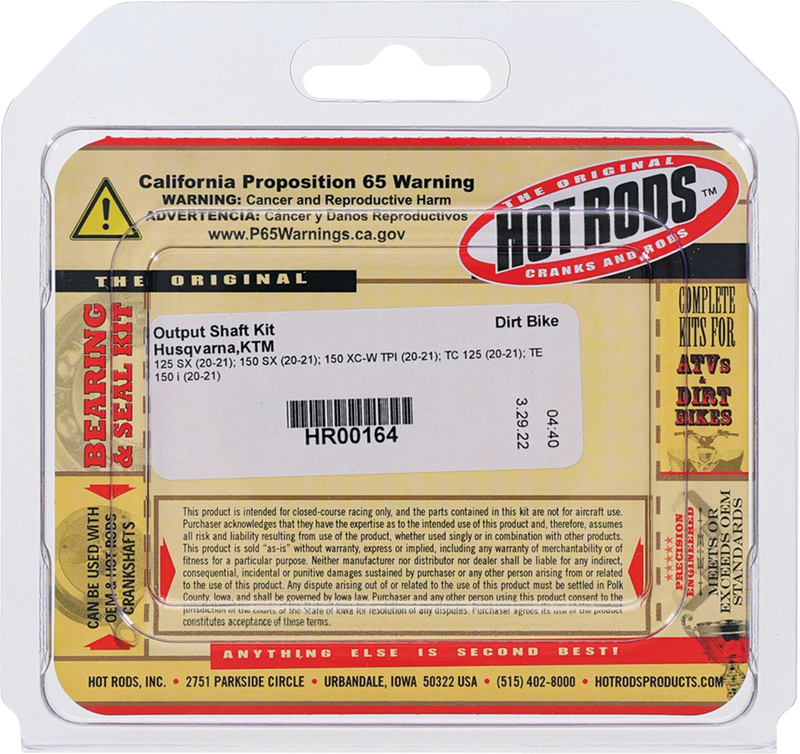 Hot Rods Countershaft Seal Kit - HR00164 Husqvarna TC 125 / 150i / TE150i 2020-2021