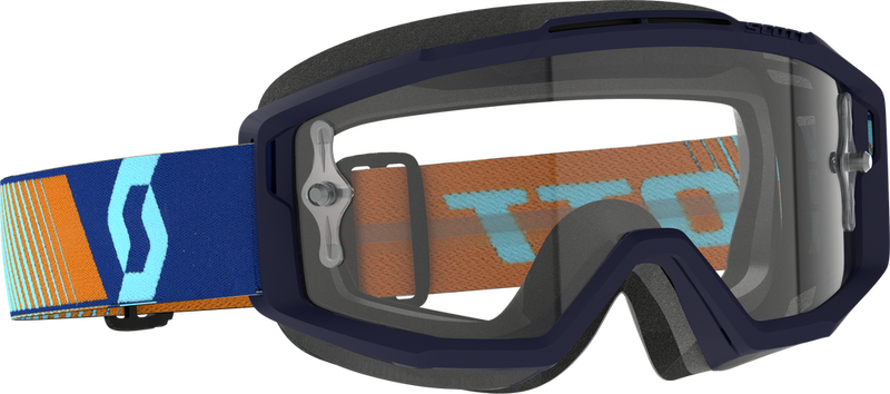Scott 51-5544 285537-7436113 SPLIT OTG GOGGLE ROYAL BLUE ORANGE CLEAR WORKS