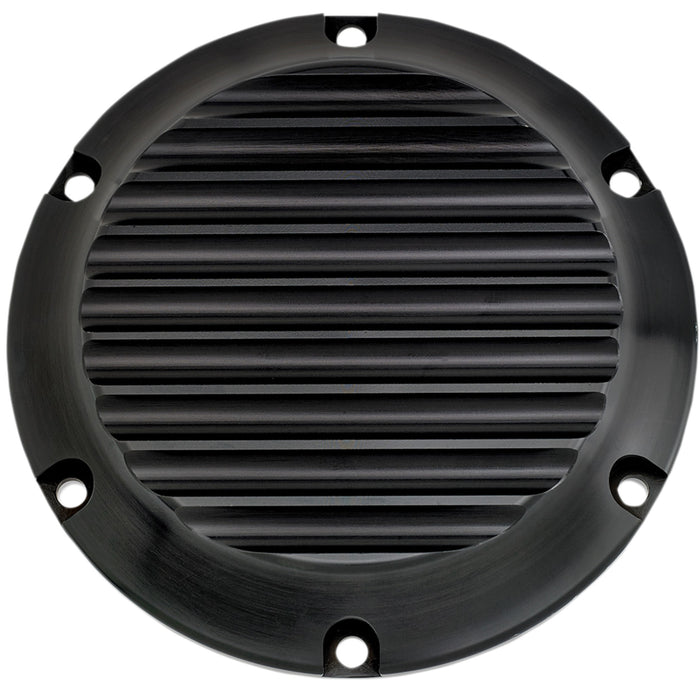 JOKER MACHINE 1107-0574 10-690-1 Billet Derby Cover - Black - Finned - XL