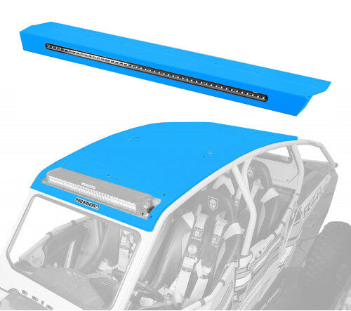 Pro Armor Asylum Roof W Rear Lightbar PKT SKY Blue - P144R124SB Polaris RZR 2015-2022