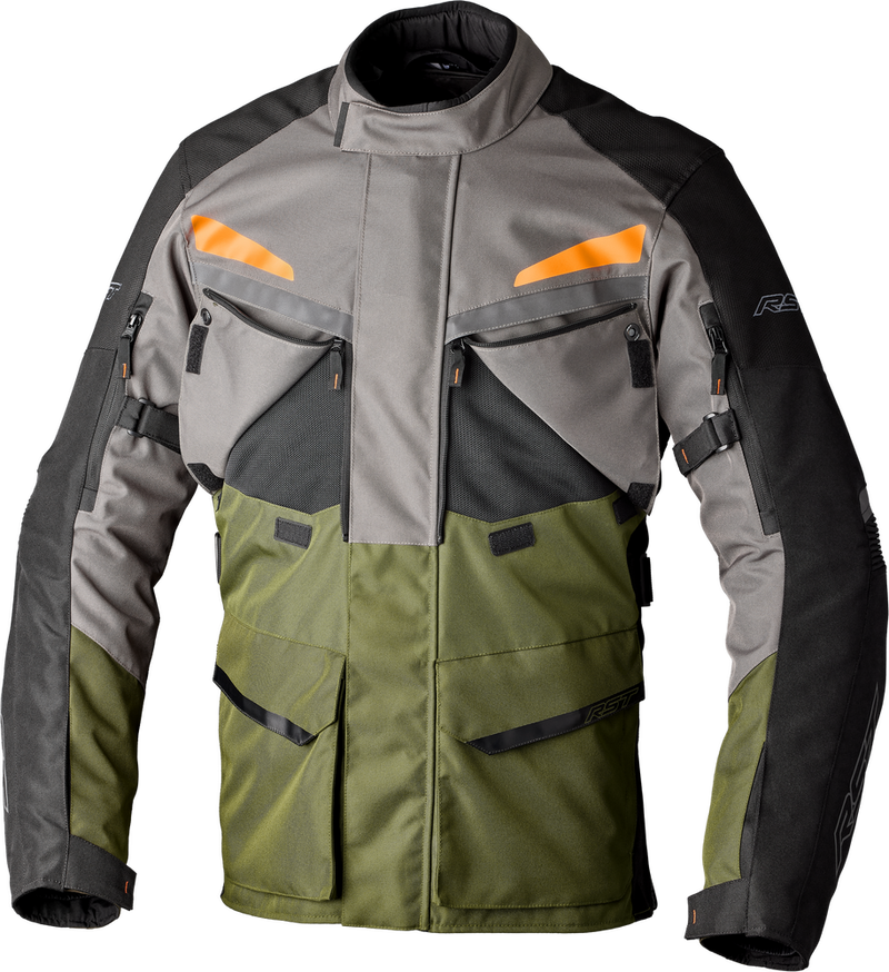 Rst 556-3198448 103198KHA-48 MAVERICK EVO CE JACKET KHAKI/GREY/ORANGE TEXTILE 2XL