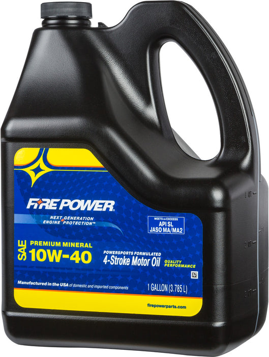 Fire Power 841-00232 196980 MINERAL OIL 4T 10W40GAL 4/CASE