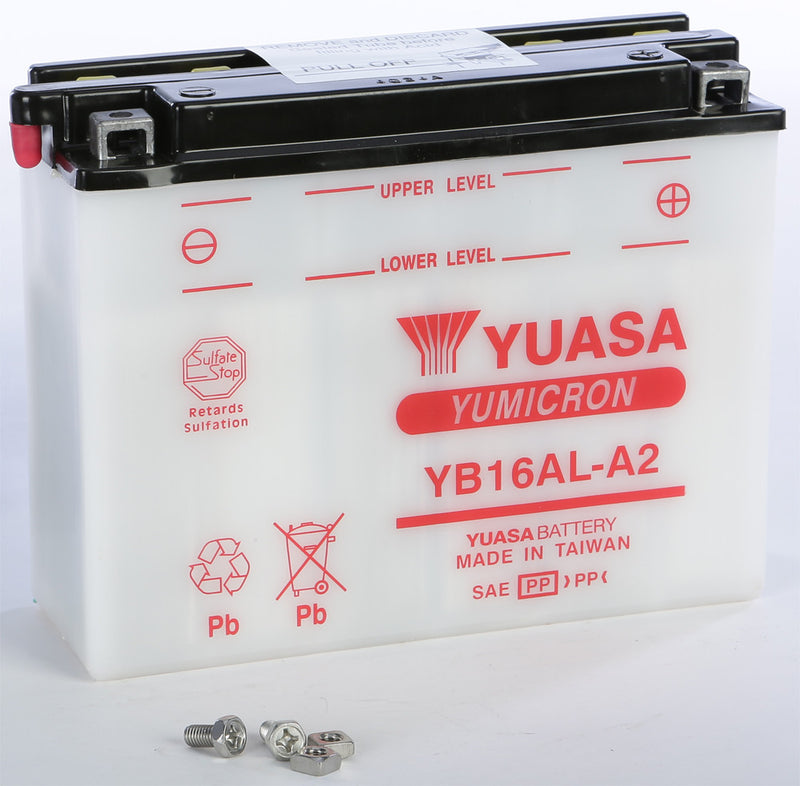 Yuasa Battery YB16AL-A2 Conventional - YUAM22162 Ducati Motorcycles 1994-2000