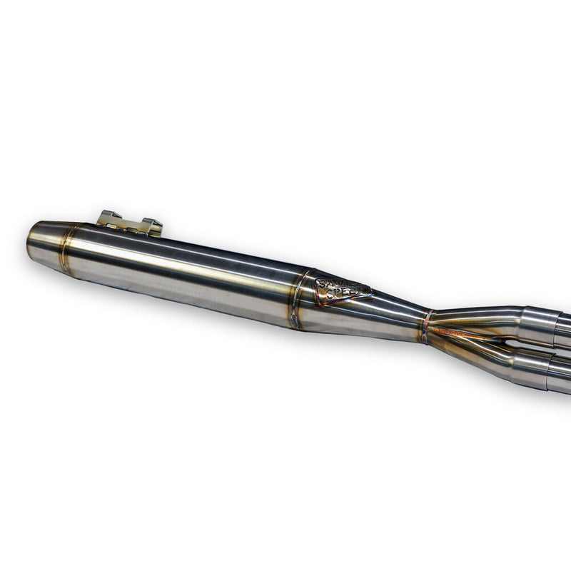 Sawicki Intmdtr M8 FLT Full Cannon Brushed SS - 930-02609 For Harley Touring 2017-2026
