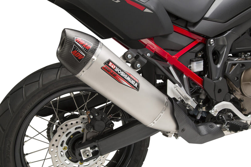 Yoshimura Exhaust Street RS-12 Slip-ON SS-SS-CF Works - 12401BS520 Honda Africa / CRF 1100 2020-2022