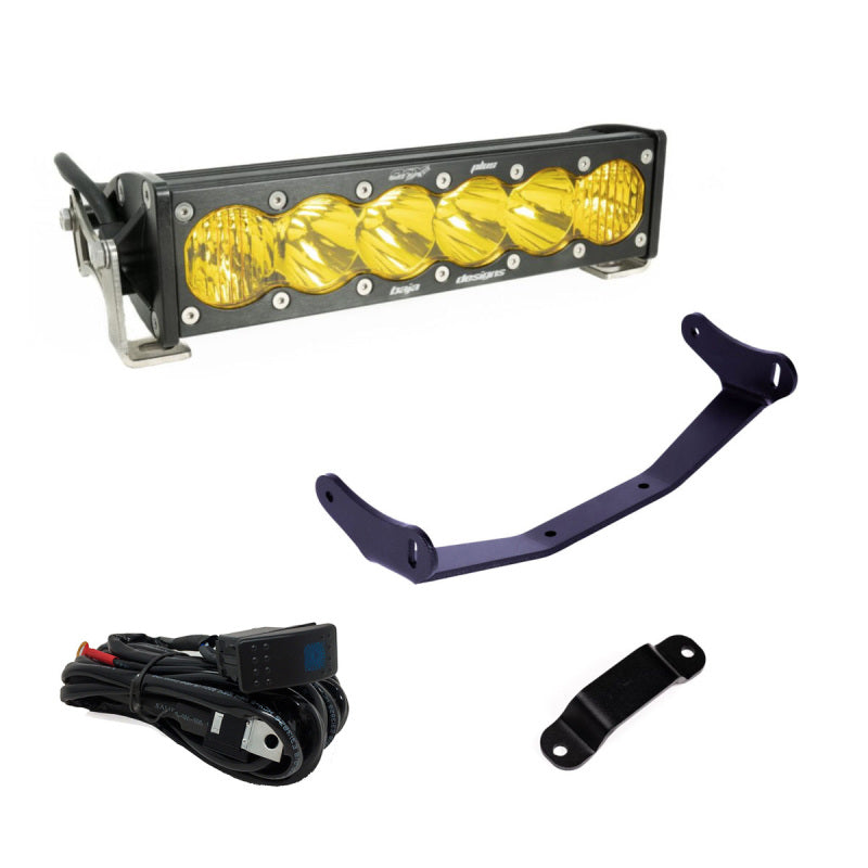 Baja Designs 448193 Can-am Maverick R Amber 10in OnX6+ Shock Tower Kit - User 1