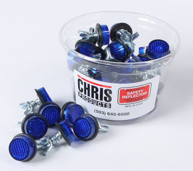 Chris Products 60-1331 CH40B MINI-REFLECTORS BLUE 40/PK