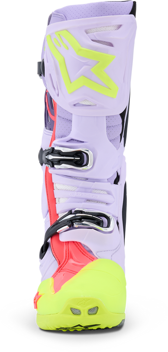 Alpinestars 482-0016008 2010520-3150-8 TECH 10 SUPERVENTED PURP/YLW FLUO/DIVA PINK 8