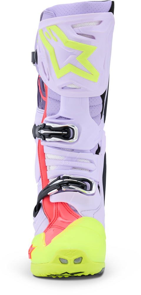 Alpinestars 482-0016013 2010520-3150-13 TECH 10 SUPERVENTED PURP/YLW FLUO/DIVA PINK 13