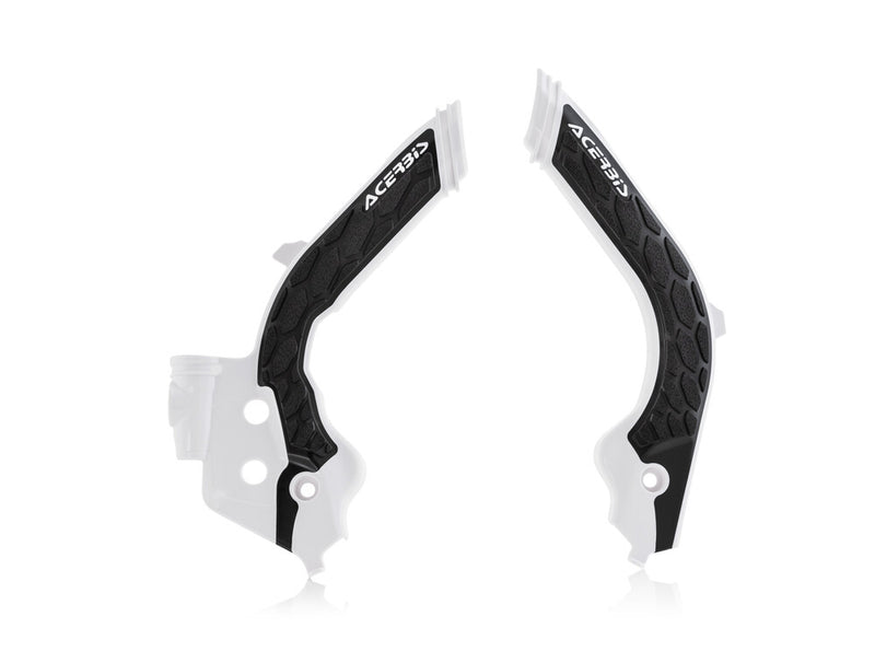 Acerbis X-Grip Frame Guard HUS White Black - 2733451035 Husqvarna Dirt Bikes 2019-2023