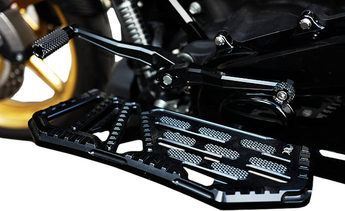Kens Factory NL Heel TOE Shifter Levers Black Pair - KFA-03 For Harley Touring / Softail / Road Glide / Screamin' 1998-2022
