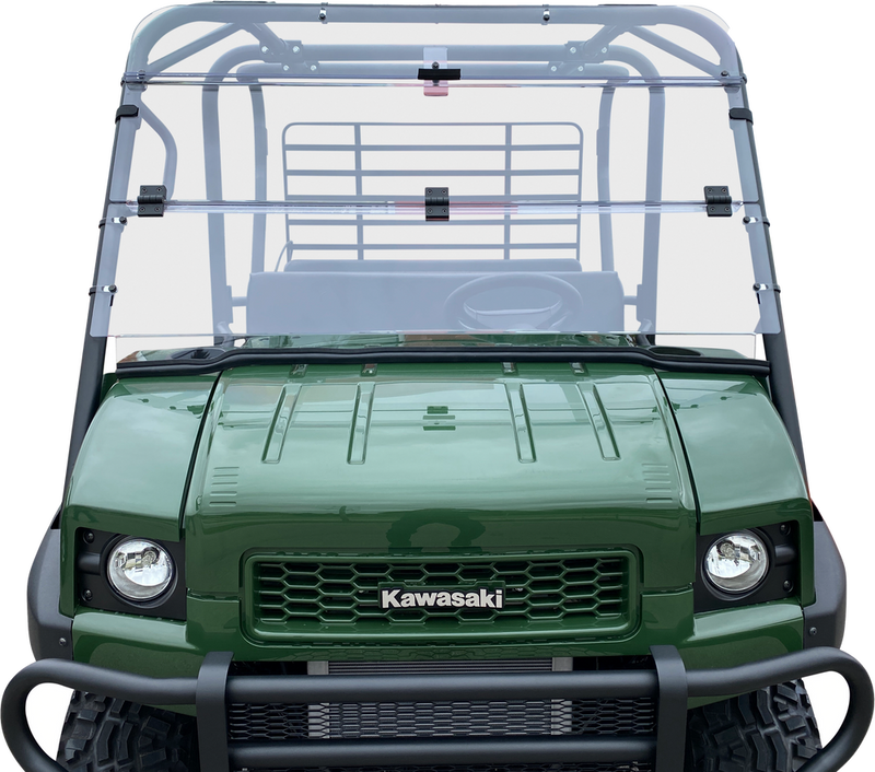 Open Trail Folding Windshield - V000278-12200T Kawasaki Mule 2009-2022