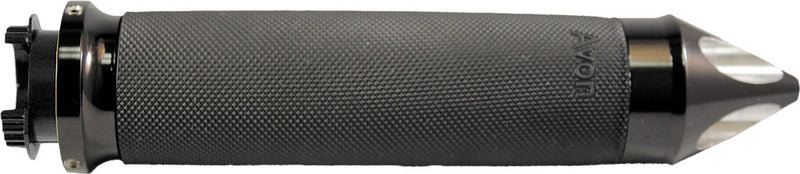 Avon Custom Contour Grips Spike Black - MT-CC-86-AN-SPK For Yamaha Motorcycles 1996-2011 | Victory Motorcycles 1998-2017